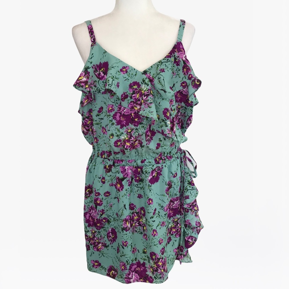 Sugarlips Ruffle Floral Print Women’s Mini Dress - M/L - Picture 12 of 16